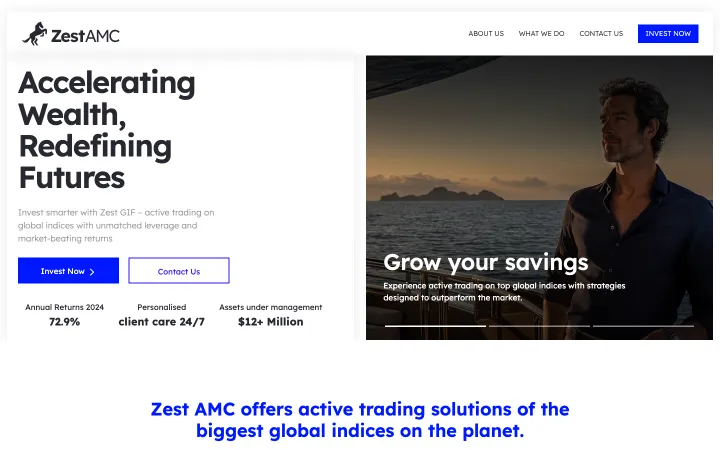 ZestAMC marketing landing page